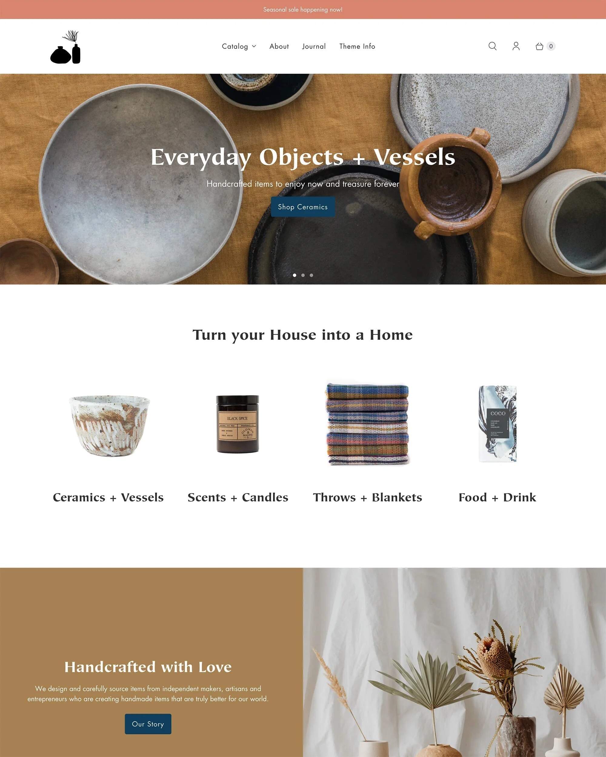 Retina Shopify theme that supports video headers.