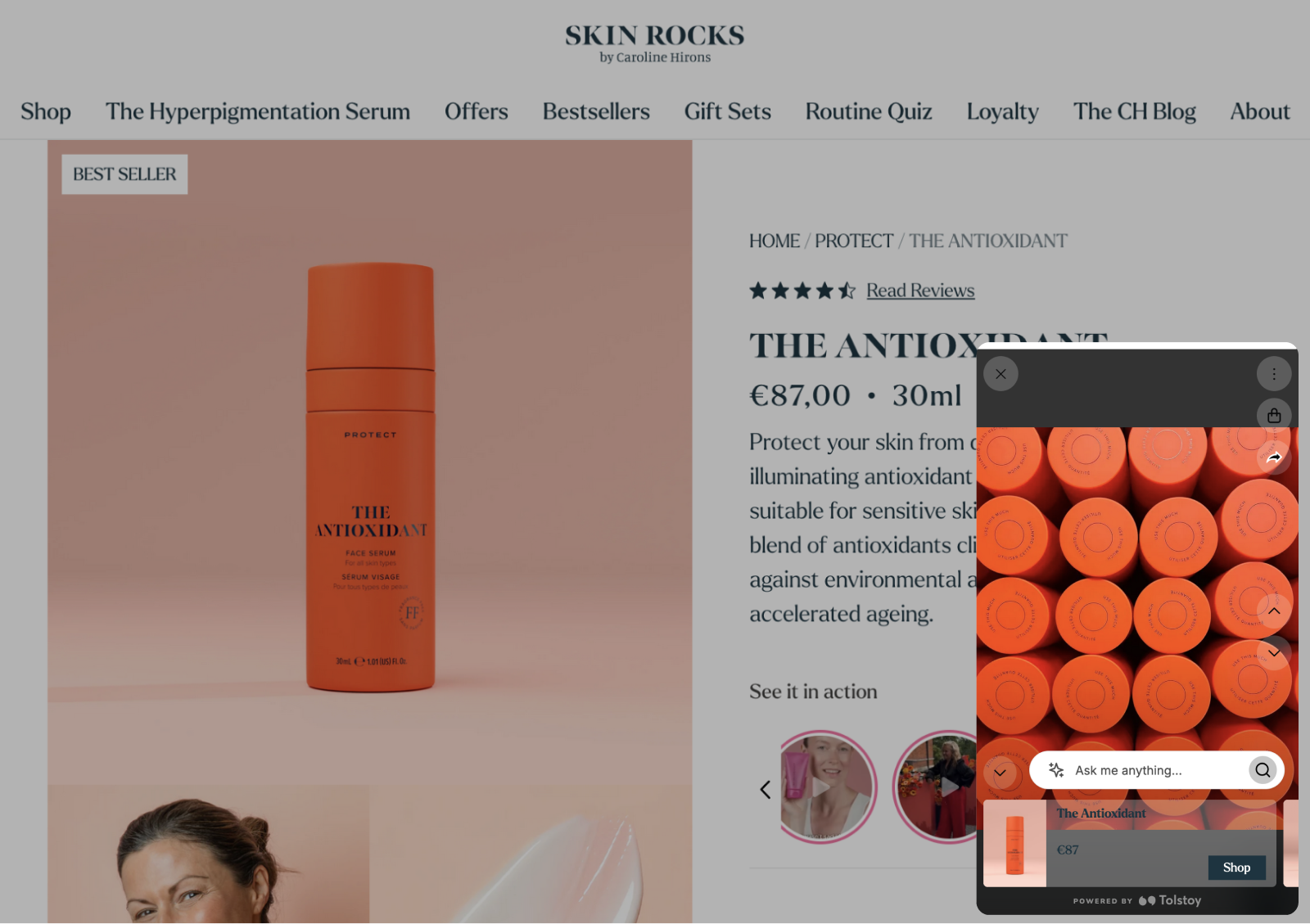 Skin rock solution