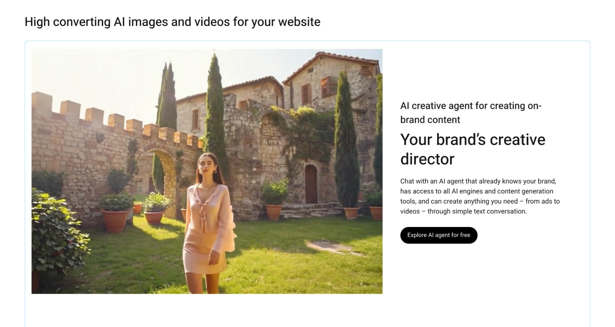Ai generated shoppable video
