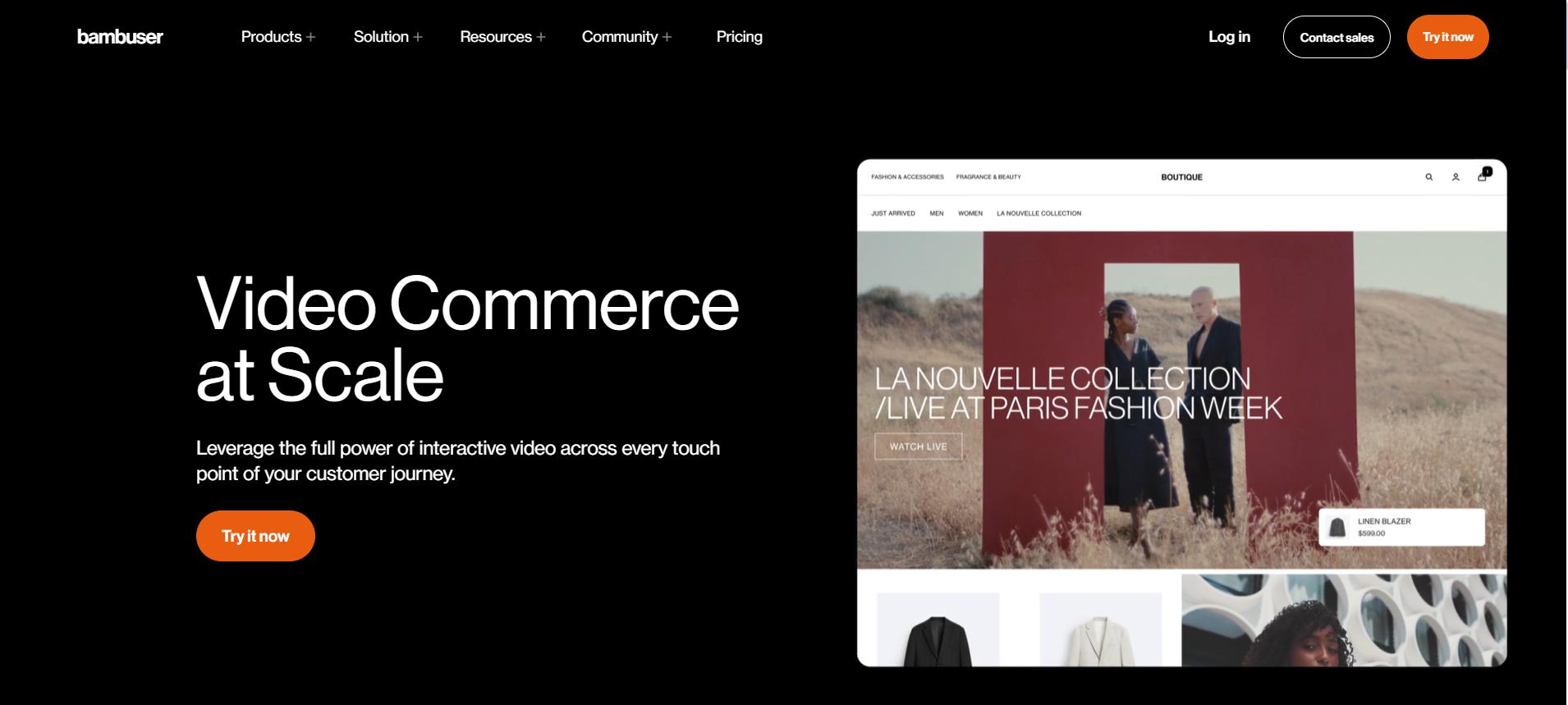 bambuser homepage