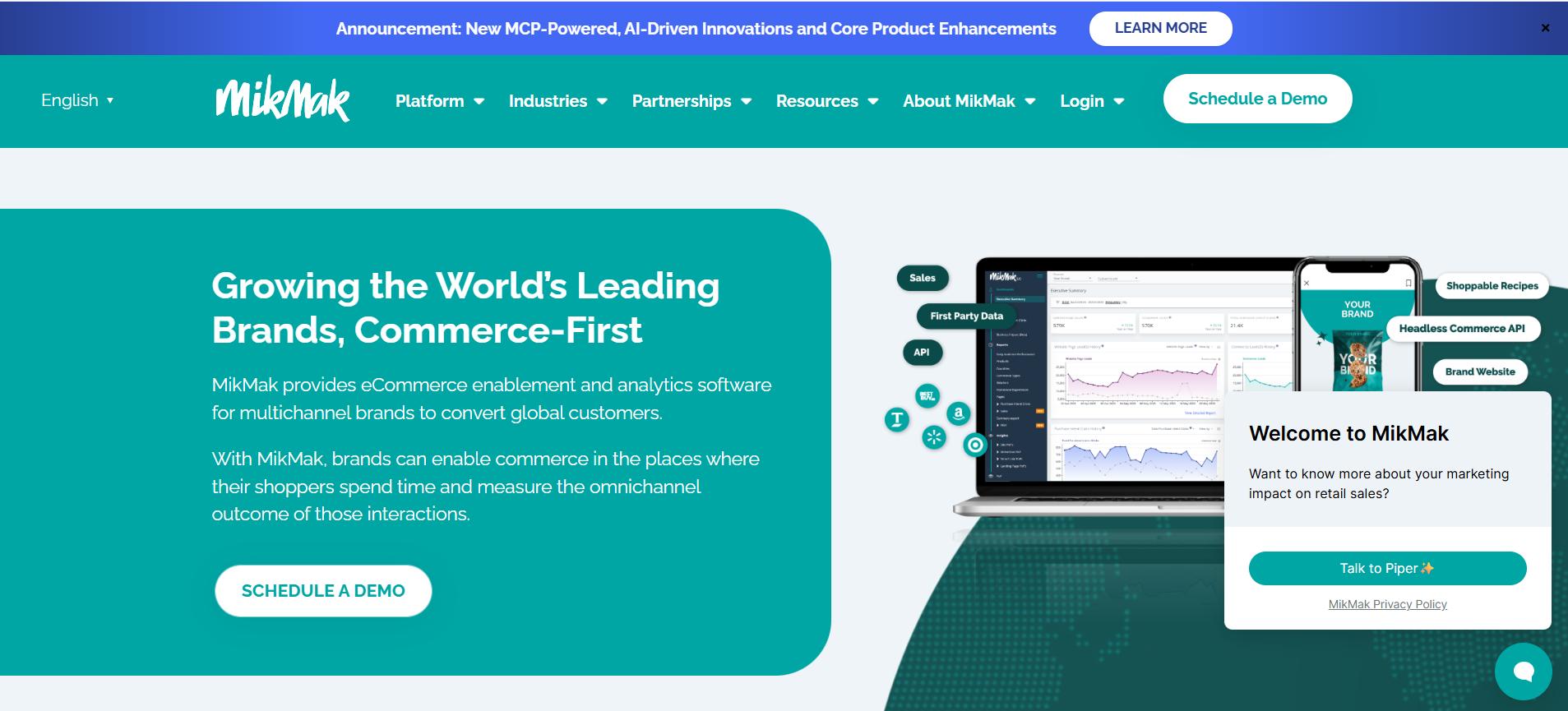 MikMak homepage