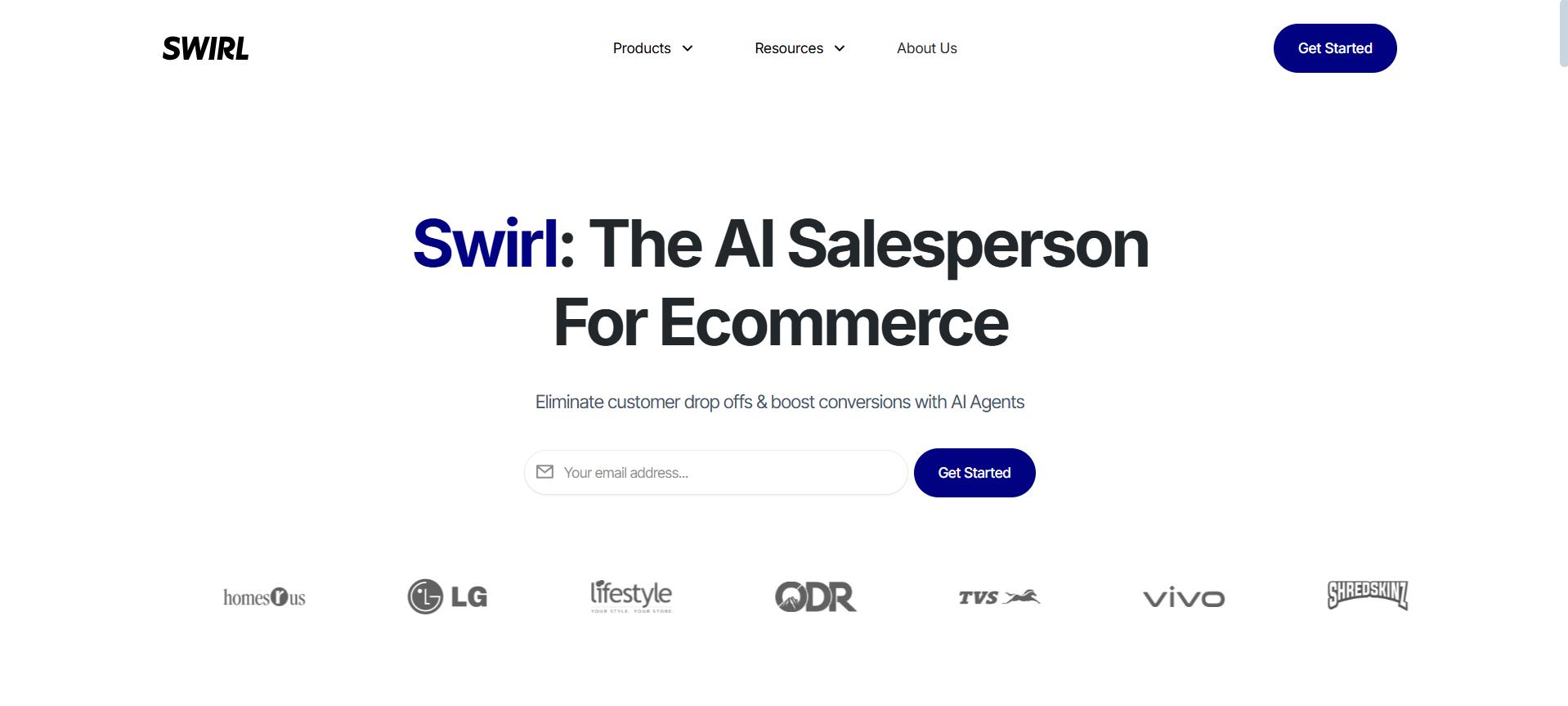 Swirl homepage